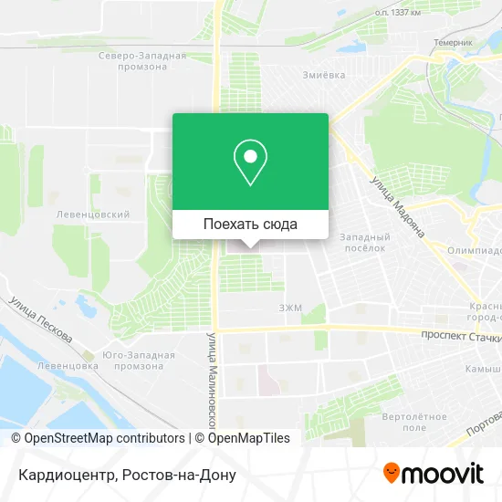 Карта Кардиоцентр