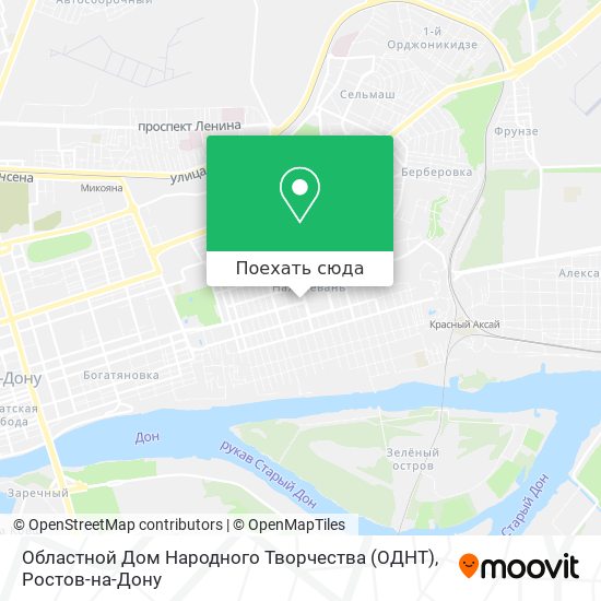 Карта Областной Дом Народного Творчества (ОДНТ)
