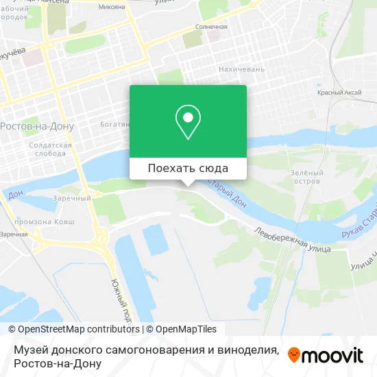 Карта Музей донского самогоноварения и виноделия