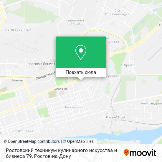 Карта Ростовский техникум кулинарного искусства и бизнеса 79
