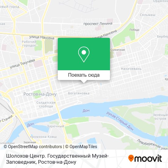 Карта Шолохов-Центр. Государственный Музей-Заповедник