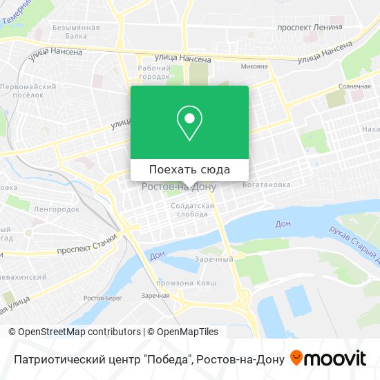 Карта Патриотический центр "Победа"