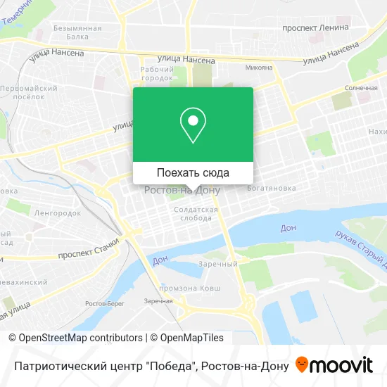 Карта Патриотический центр "Победа"