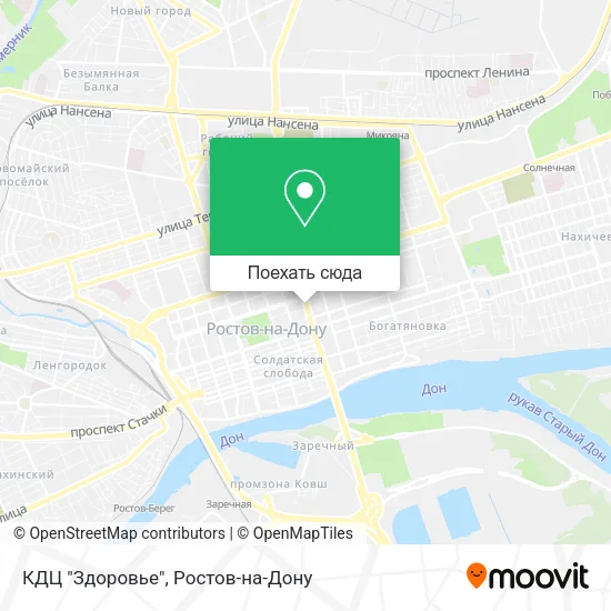Карта КДЦ "Здоровье"