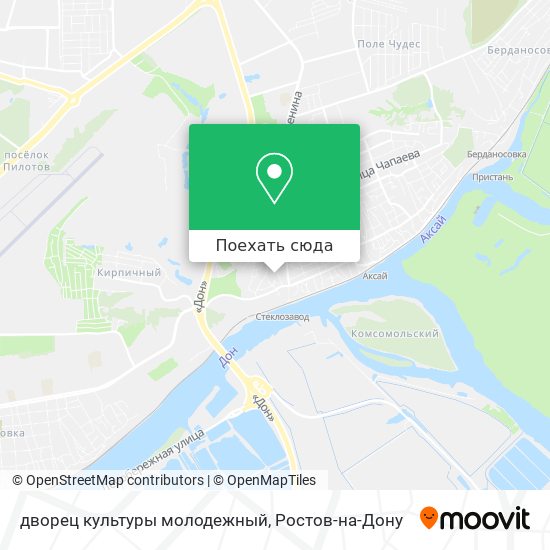 Карта дворец культуры молодежный