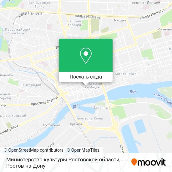 Карта Министерство культуры Ростовской области