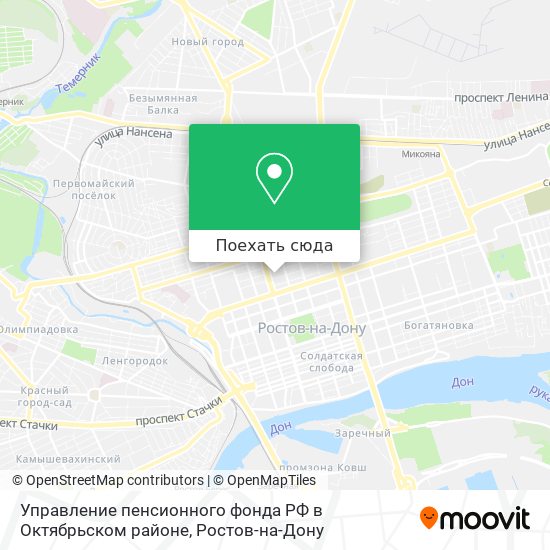 Карта Управление пенсионного фонда РФ в Октябрьском районе