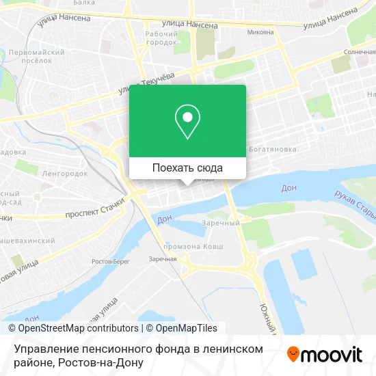 Карта Управление пенсионного фонда в ленинском районе