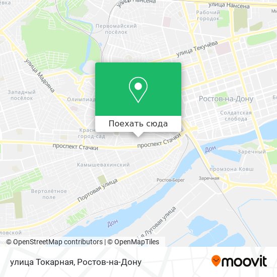 Карта улица Токарная