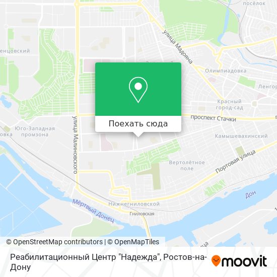 Карта Реабилитационный Центр "Надежда"