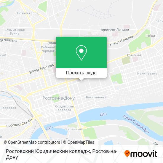 Карта Ростовский Юридический колледж