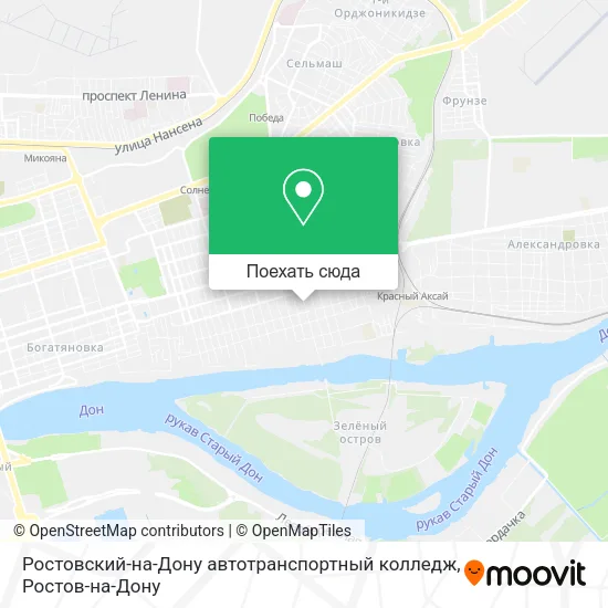 Карта Ростовский-на-Дону автотранспортный колледж