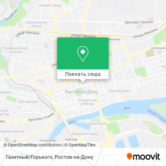 Карта Газетный/Горького