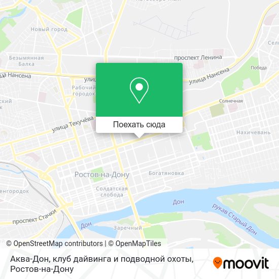 Карта Аква-Дон, клуб дайвинга и подводной охоты