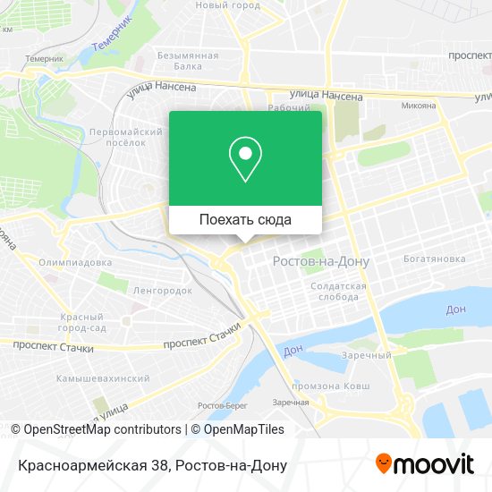 Карта Красноармейская 38