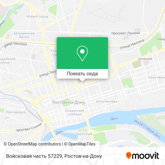 Карта Войсковая часть 57229