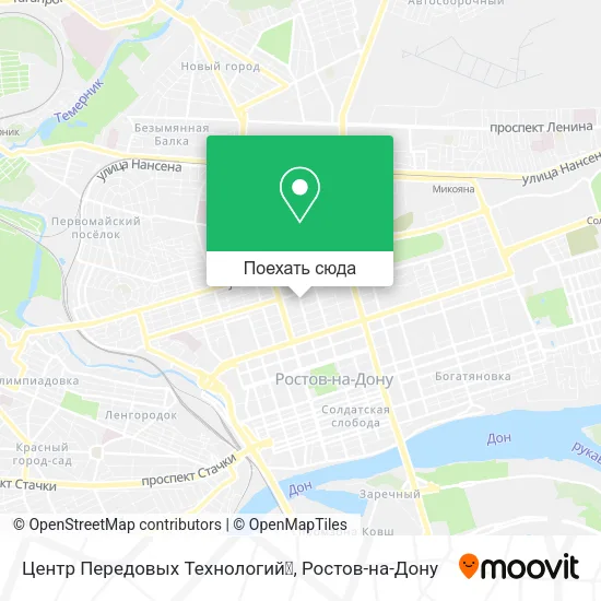 Карта Центр Передовых Технологий