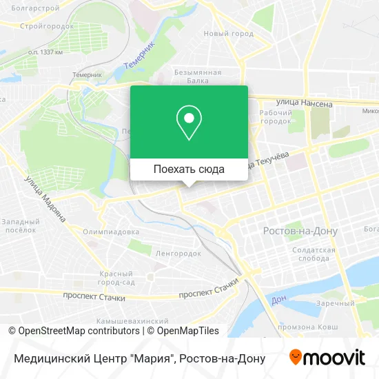 Карта Медицинский Центр "Мария"