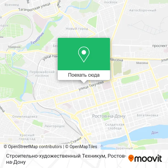 Карта Строительно-художественный Техникум