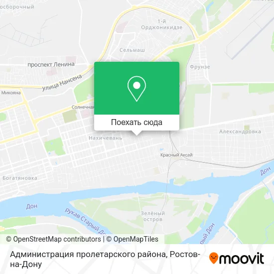 Карта Администрация пролетарского района