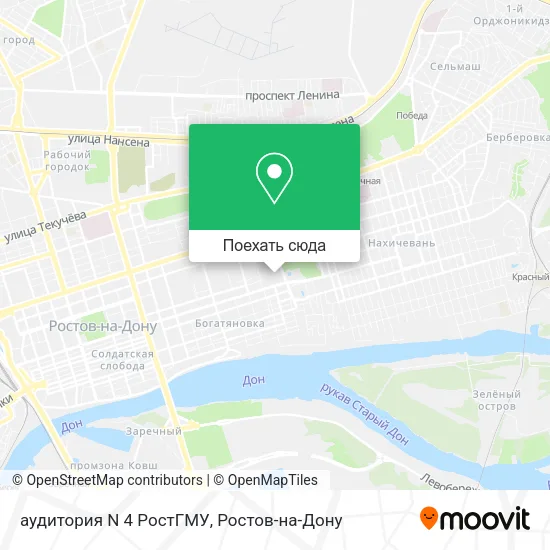 Карта аудитория N 4 РостГМУ