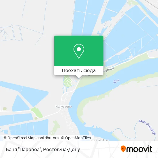 Карта Баня "Паровоз"