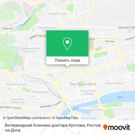Карта Ветеринарная Клиника доктора Кротова