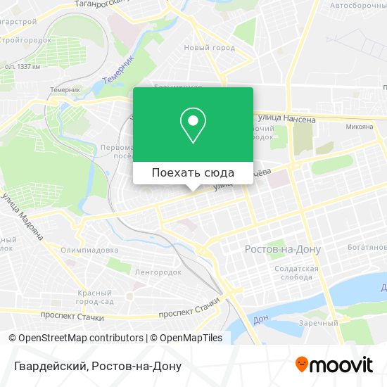 Карта Гвардейский