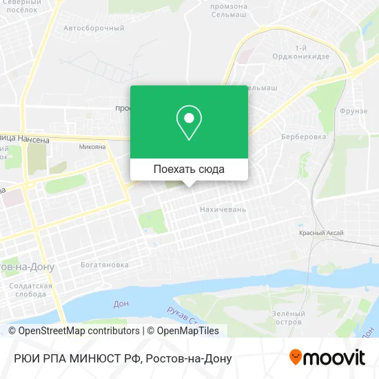 Карта РЮИ РПА МИНЮСТ РФ
