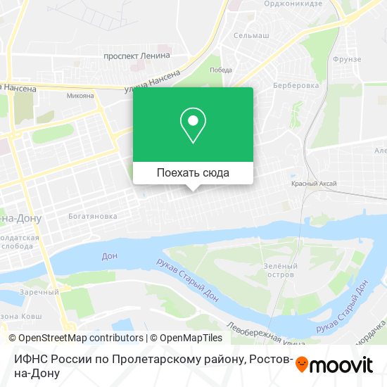 Карта ИФНС России по Пролетарскому району