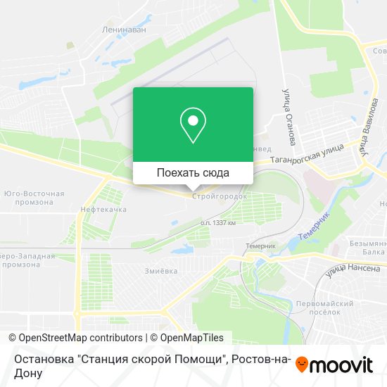 Карта Остановка "Станция скорой Помощи"