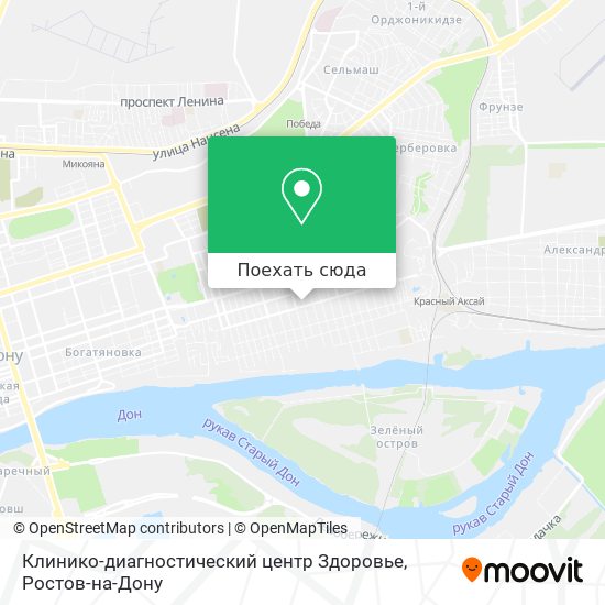 Карта Клинико-диагностический центр Здоровье
