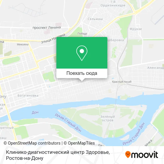 Карта Клинико-диагностический центр Здоровье