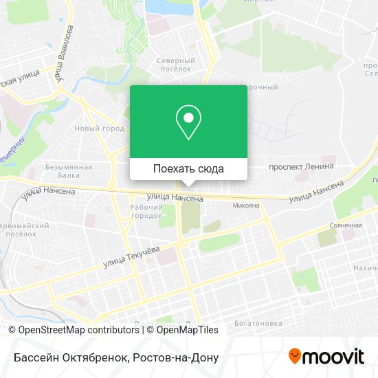Карта Бассейн Октябренок