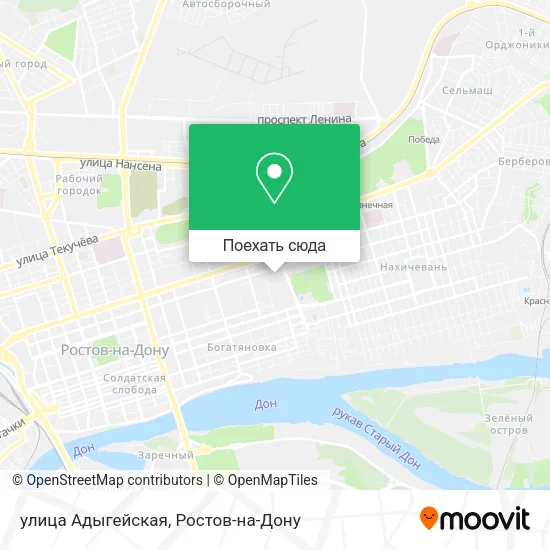 Карта улица Адыгейская