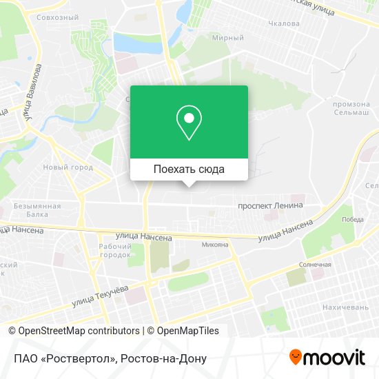 Карта ПАО «Роствертол»