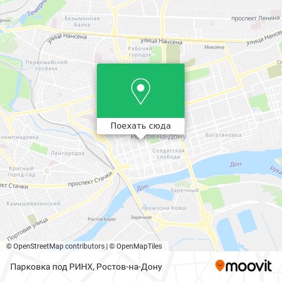 Карта Парковка под РИНХ