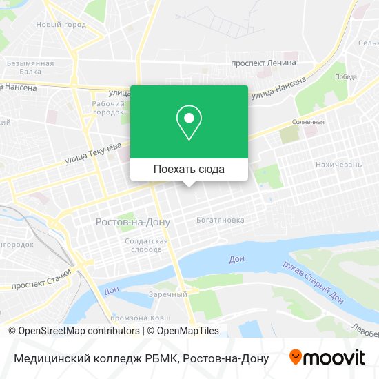 Карта Медицинский колледж РБМК