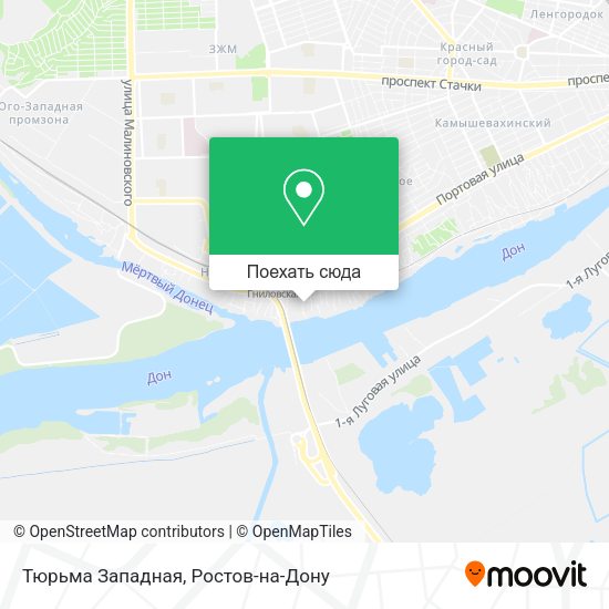 Карта Тюрьма Западная