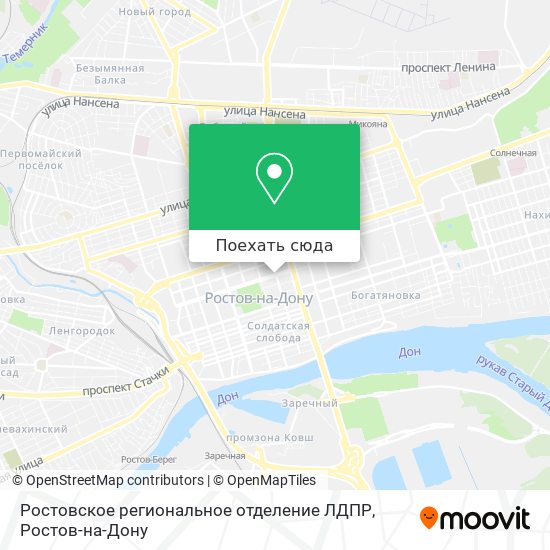 Карта Ростовское региональное отделение ЛДПР