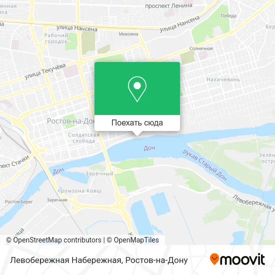 Карта Левобережная Набережная