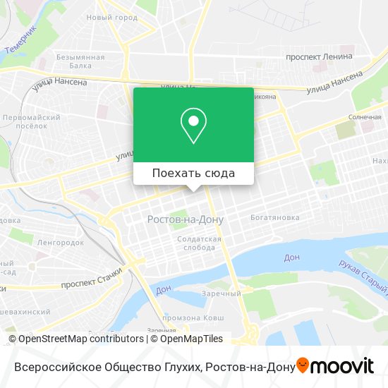 Карта Всероссийское Общество Глухих
