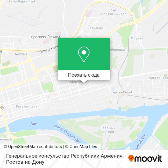 Карта Генеральное консульство Республики Армения
