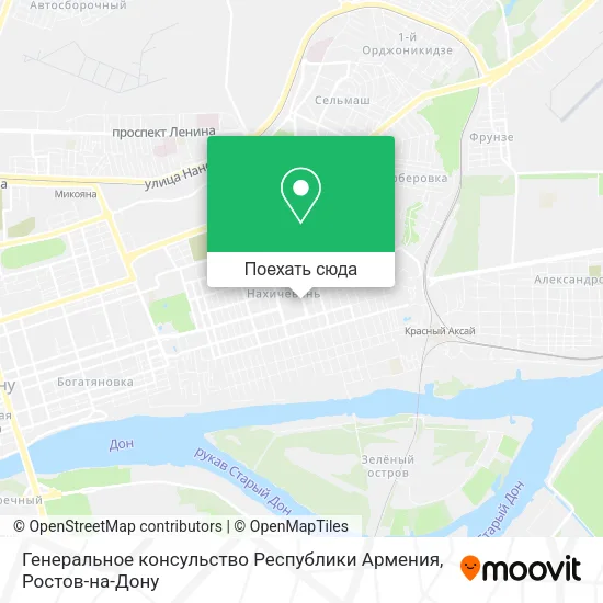 Карта Генеральное консульство Республики Армения