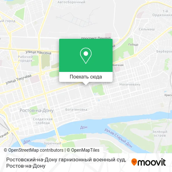 Карта Ростовский-на-Дону гарнизонный военный суд