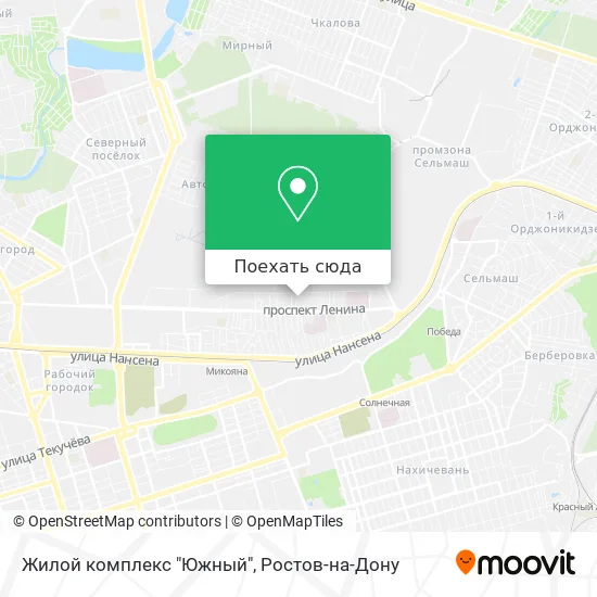 Карта Жилой комплекс "Южный"