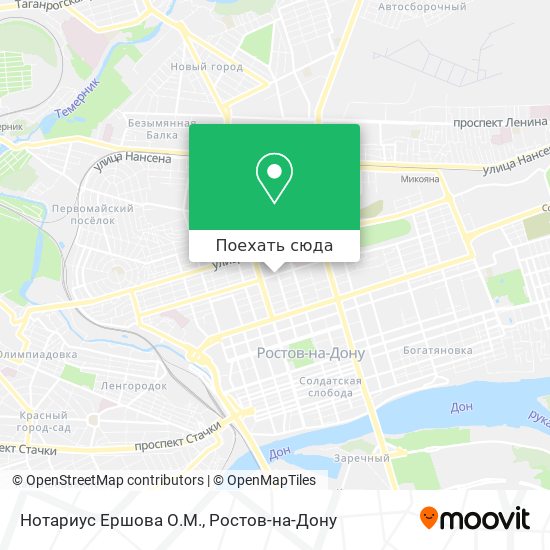 Карта Нотариус Ершова О.М.