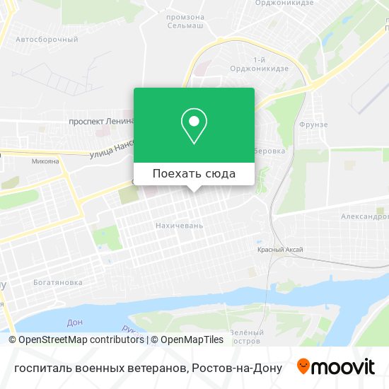 Карта госпиталь военных ветеранов
