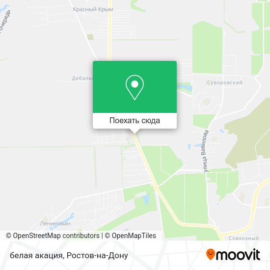 Карта белая акация
