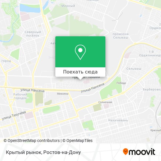 Карта Крытый рынок